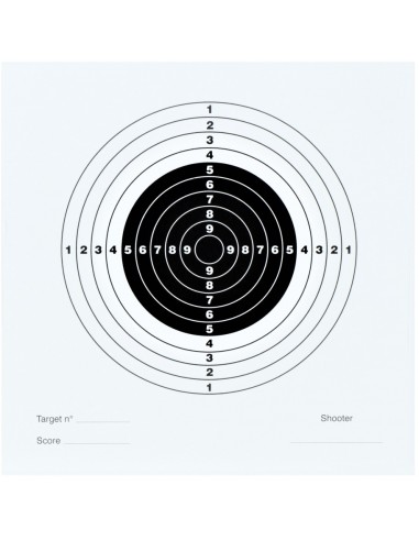 Bersaglio cartoncino sfondo bianco...