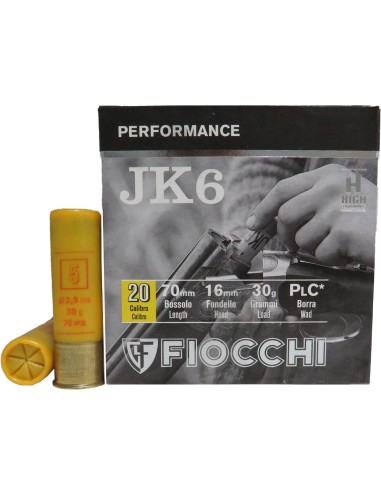 Cartucce Fiocchi JK6 cal. 20/70 30 g...