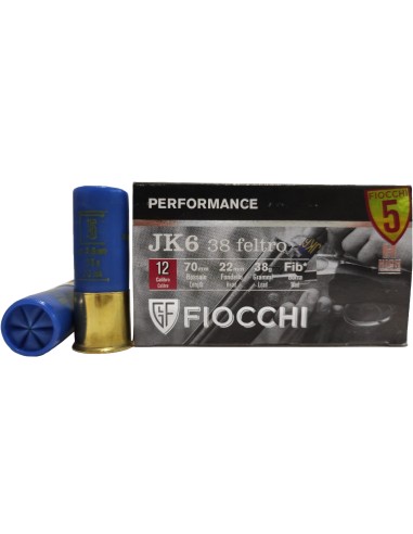 Cartucce Fiocchi JK6 cal. 12/70 38 g...