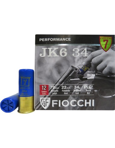 Cartucce Fiocchi JK6 cal. 12/70 34 g...