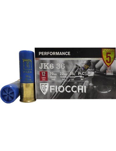 Cartucce Fiocchi JK6 cal. 12/70 36 g...