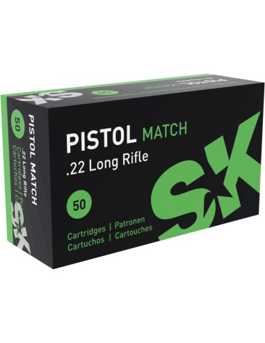 Cartucce SK Pistol Match cal. 22 LR...