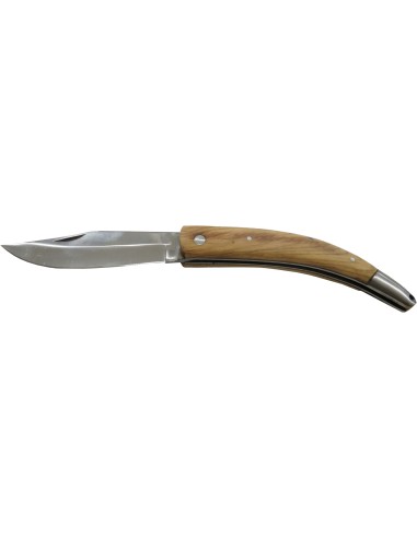 Coltello manico noce lama acciaio 10 cm