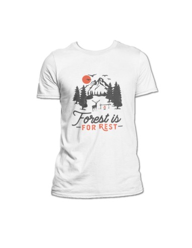 Trischitti T-Shirt bianca "Forest Is...