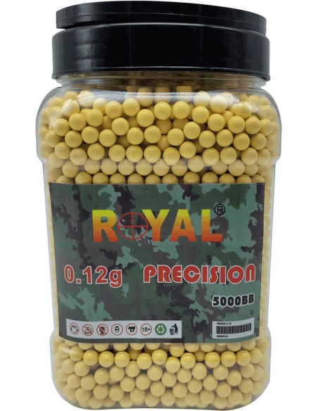 Pallini di plastica 6 mm Royal peso 0,20 g 1000 pz bianchi