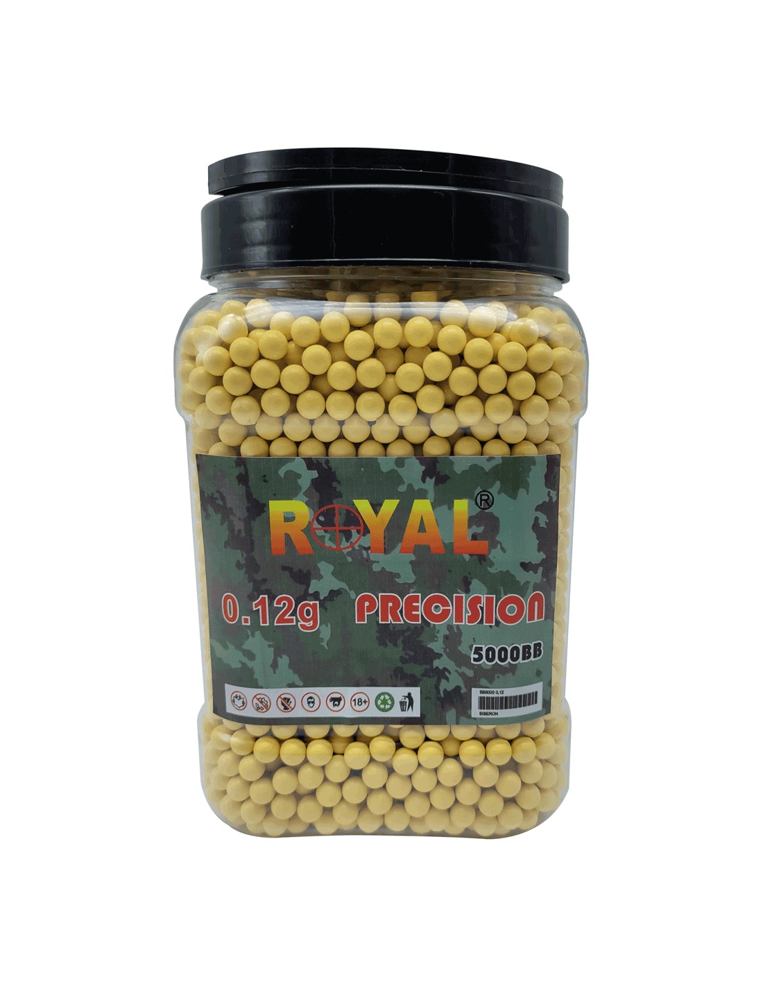 Pallini di plastica 6 mm Royal peso 0,12 g 5000 pz gialli