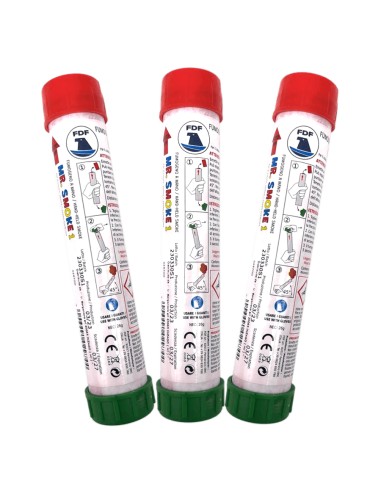 Fumogeno T1 V°D colore Rosso 3 pz