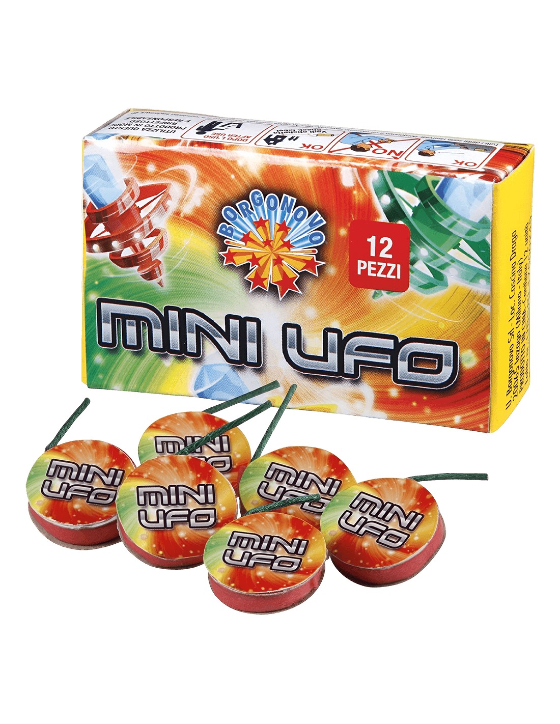 Girelline Mini Ufo F1 V°D confezione da 12 pz