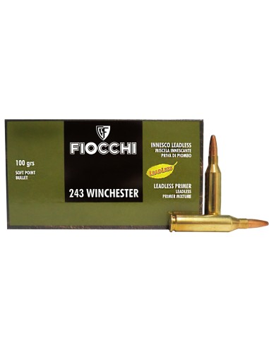 Cartucce Fiocchi cal. 243 winchester...