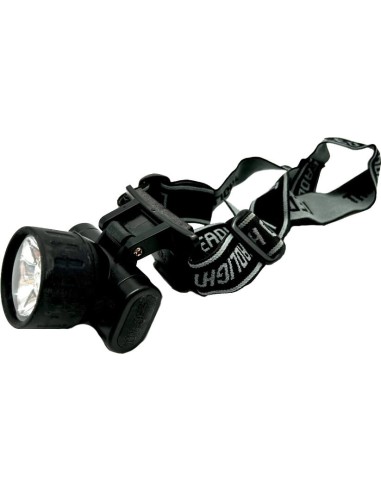 Torcia 7 LED frontale nera