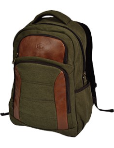 Zaino canvas e pelle 32x16x47