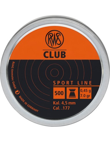 Pallini cal. 4,50 Rws Club 0,45 g 500 pz